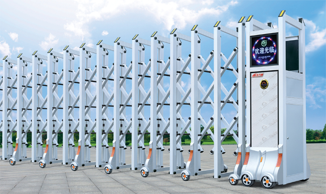 鋁合金電動伸縮門01