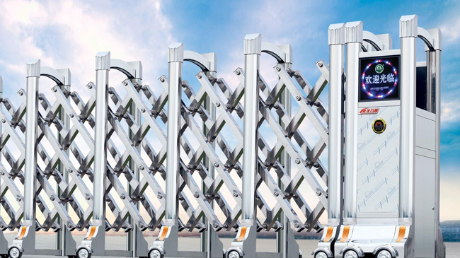 不銹鋼電動伸縮門02