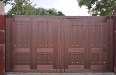 LD-T-1815銅藝中式別墅大門價格-廠家