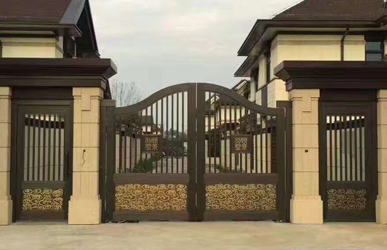 LD-T-1816平開別墅銅藝大門-廠家-價格